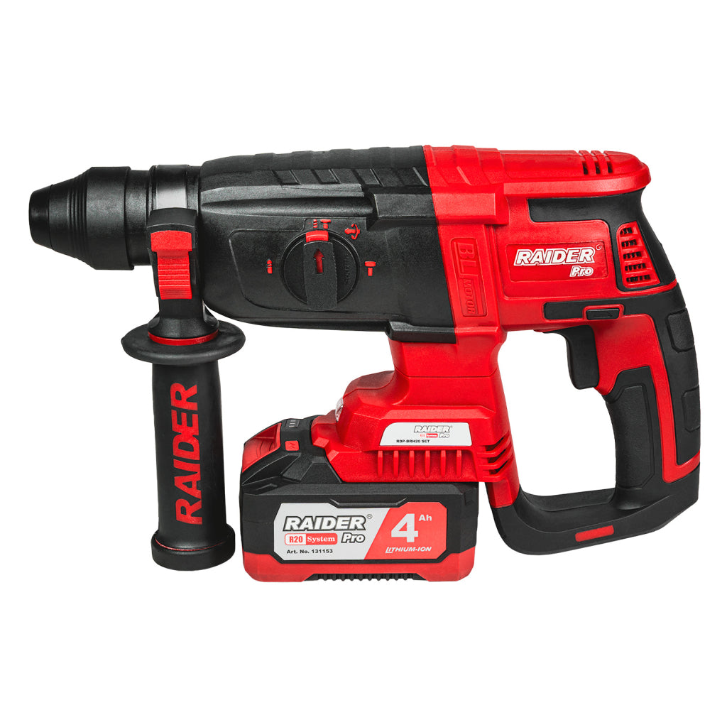 Ciocan rotopercutor RDP-BRH20, SDS 20V 4.0Ah 3J, Raider 030202