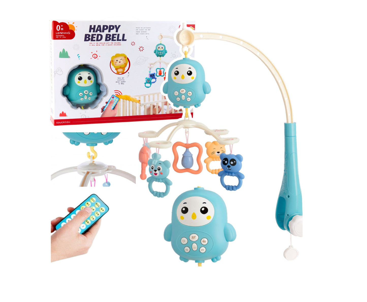 Jucarie interactiva carusel interactiv pentru bebelusi, 41.5 x 30.5 x 8.5 cm, Lean 28798