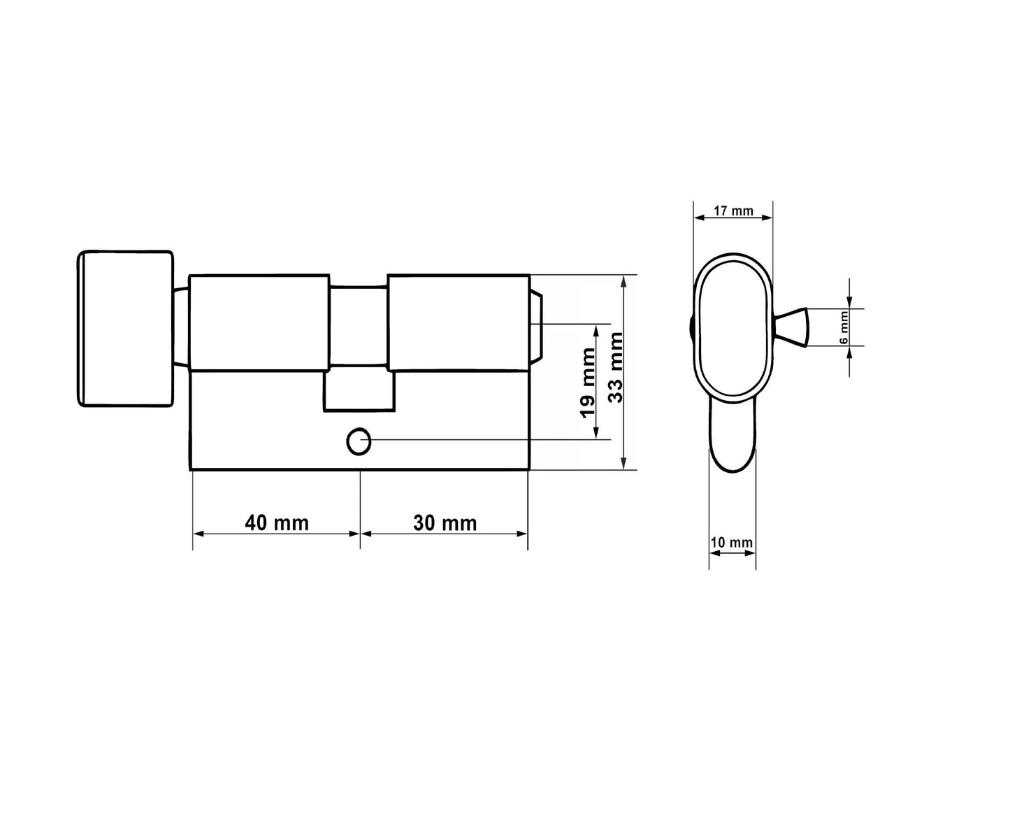 Butuc aluminiu, 30/40g, Keltin K02704
