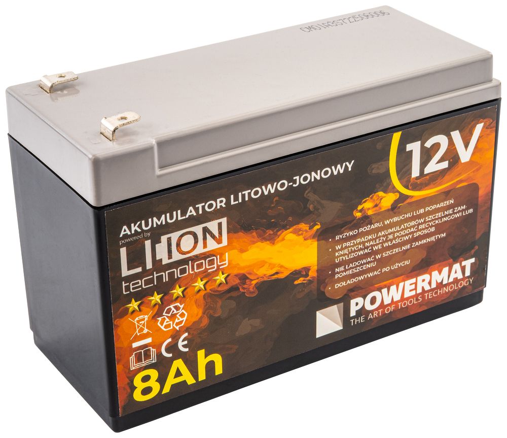 Acumulator Li-Ion PM-AKLJ-12V8AM, 12 Ah, 12 V, Powermat PM1518
