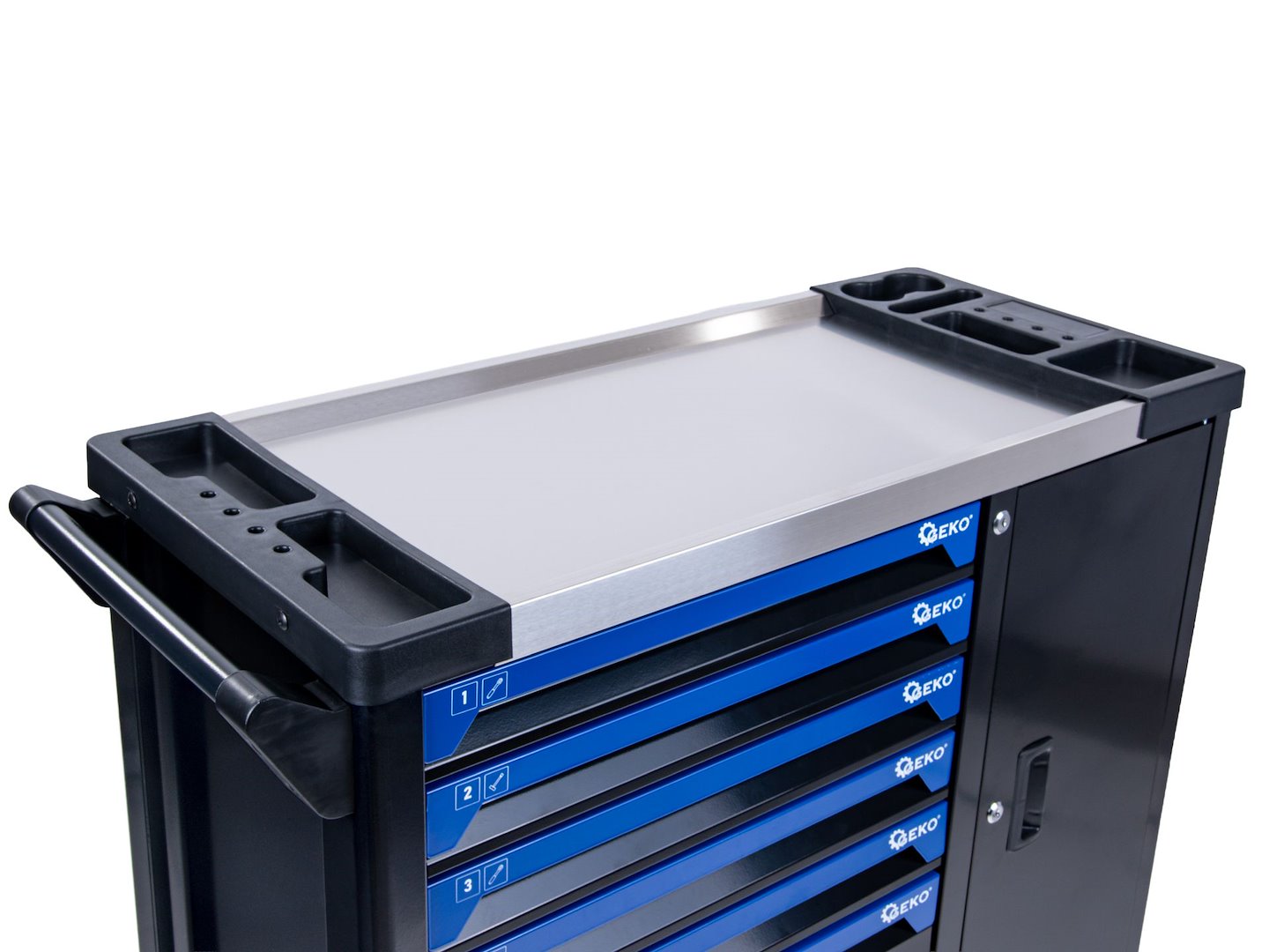 Dulap cu scule pentru atelier, 7 sertare, 407 bucati, Geko G10835