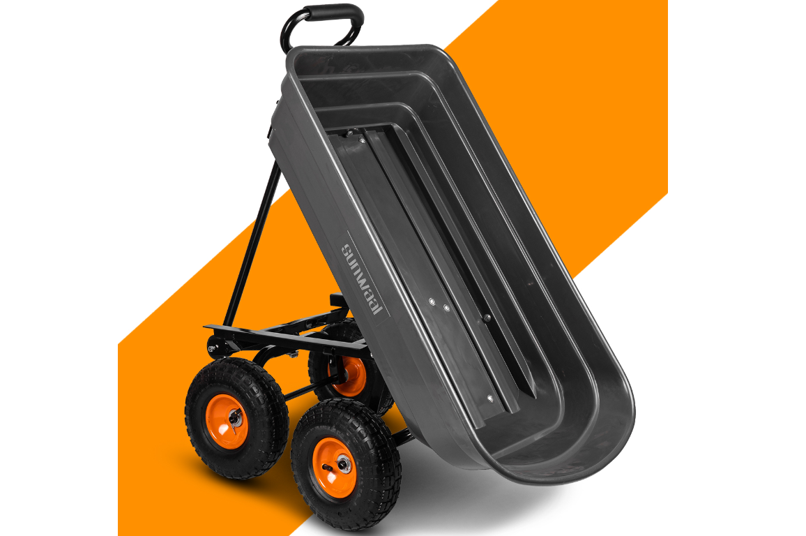 Carucior de gradina Sunwaal, capacitate maxima 300 kg, 75 l, MalTec 112818