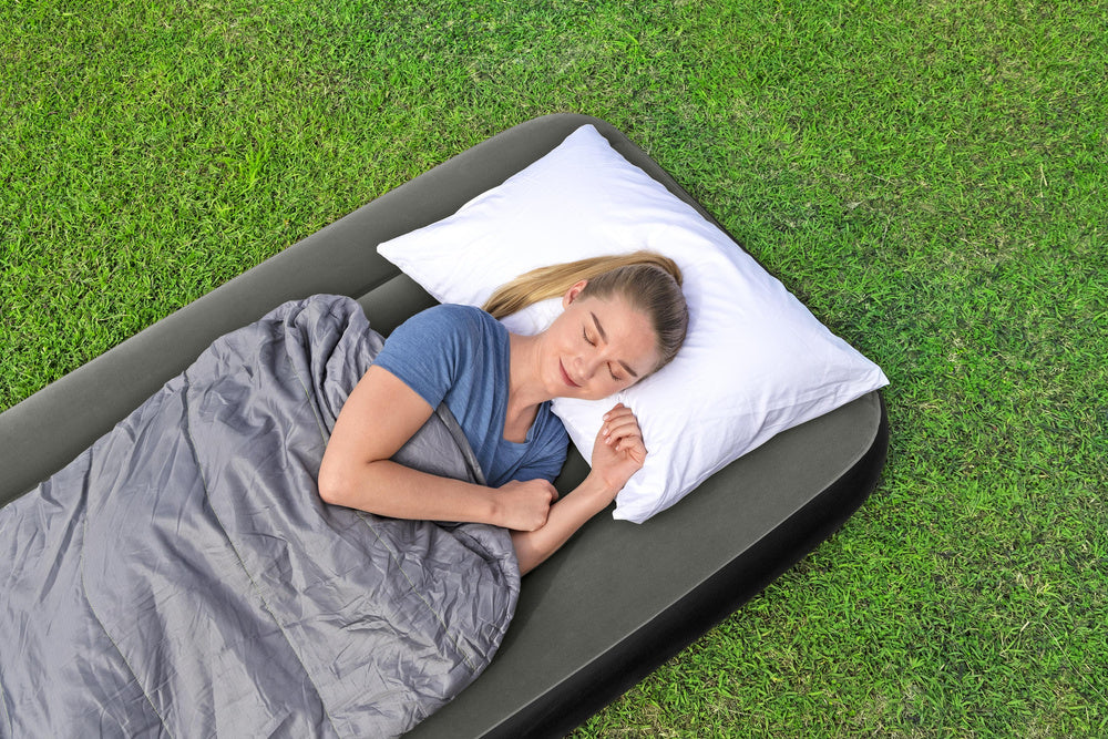Saltea gonflabila Tritech Twin, 188x99x25 cm, gri, Bestway 21153