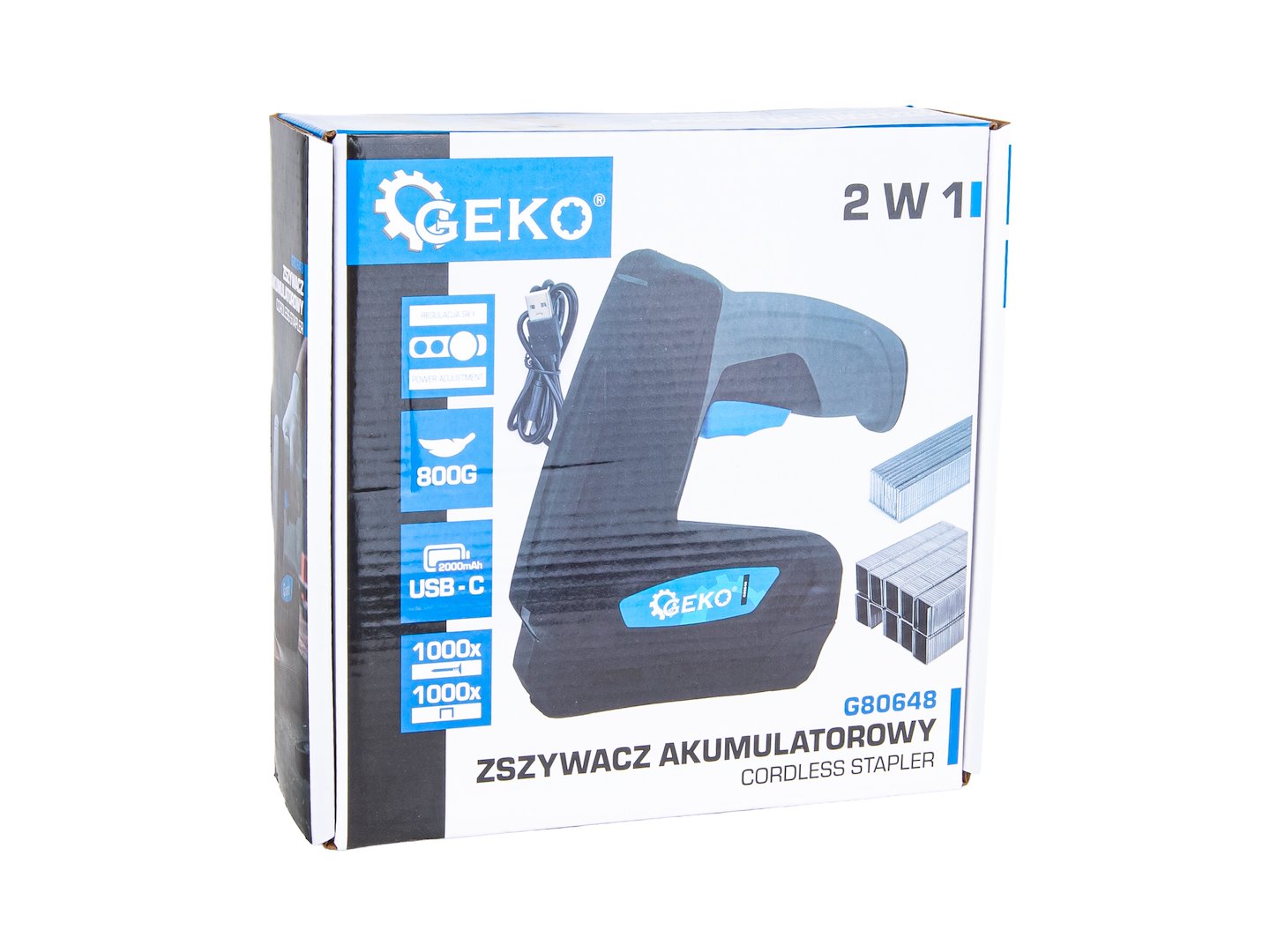 Capsator electric 2 in 1 cu acumulator, 3.6 V, Geko G80648