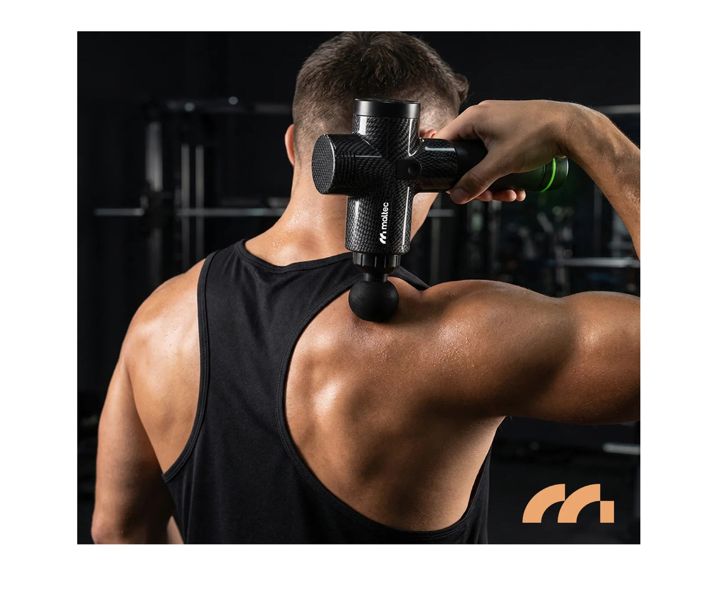 Pistol de masaj cu capete 10 capete interschimbabile, afisaj LCD, MalTec 113856