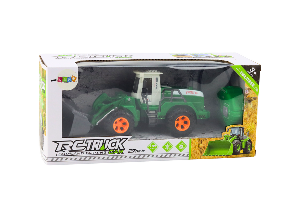 Excavator cu telecomanda RC, verde, Lean 21054