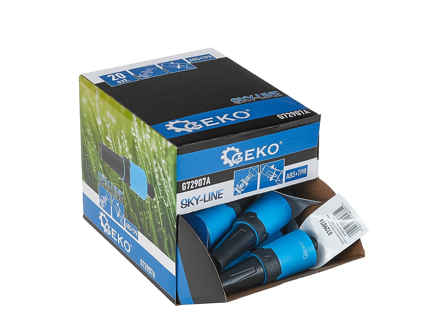 Set duze reglabile pentru furtun Sky-Line, 20 bucati, Geko G72907A