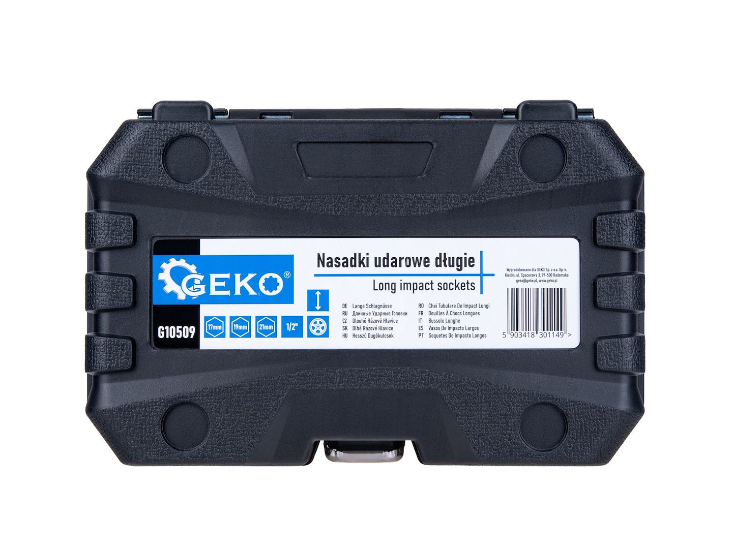 Set 3 chei tubulare de impact pentru jante, 17 mm, 19 mm, 21 mm, Geko G10509