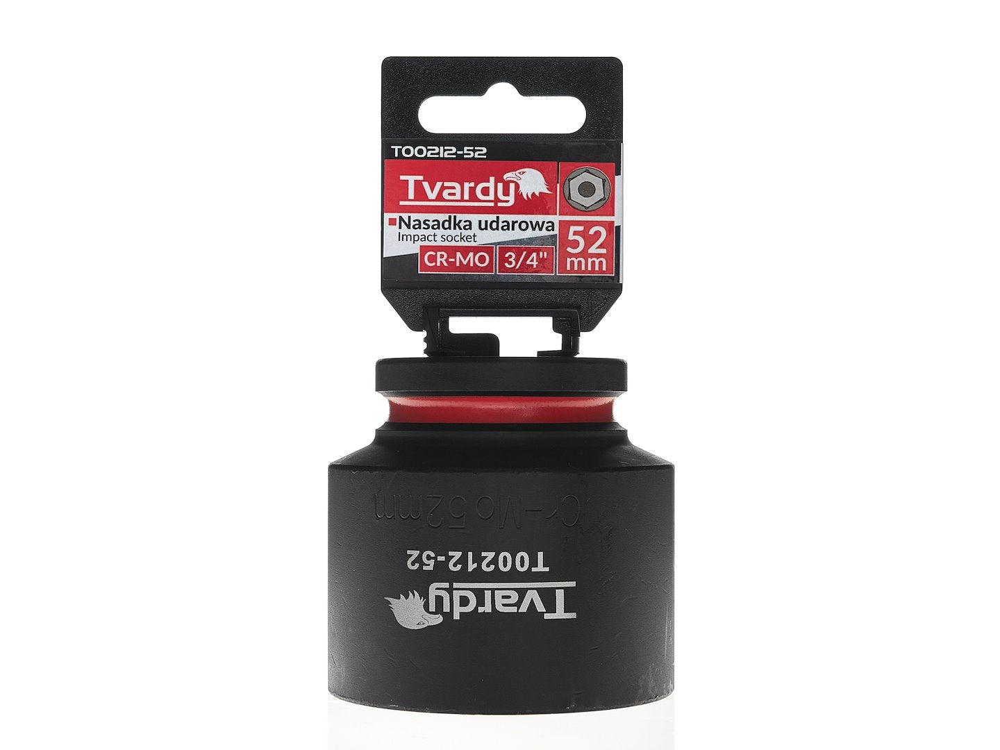 Cheie tubulara de impact in 6 puncte 3 / 4", 52 mm, Cr-Mo, Tvardy T00212-52