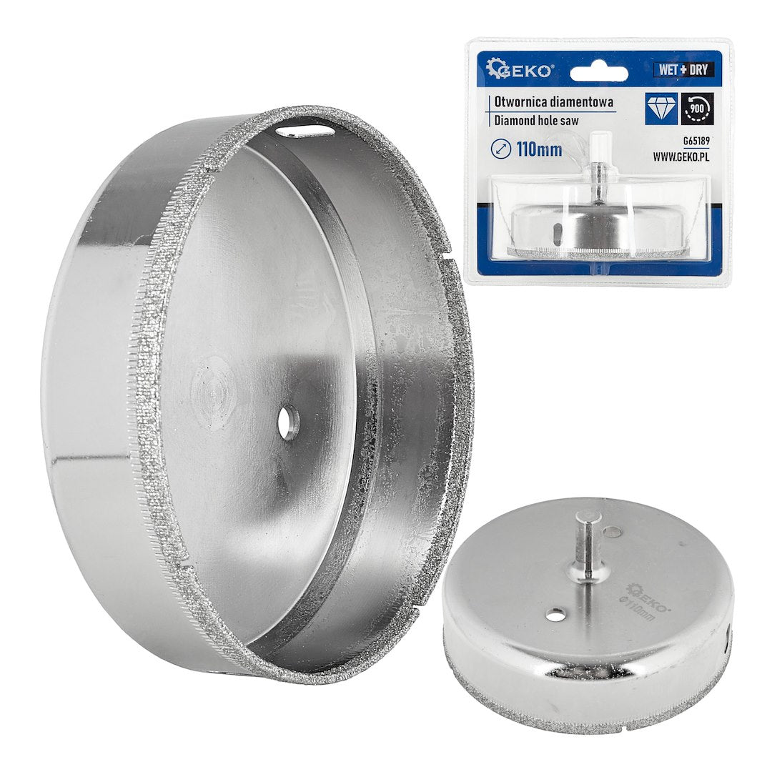 Carota diamantata pentru gresie, 110 mm, Geko G65189