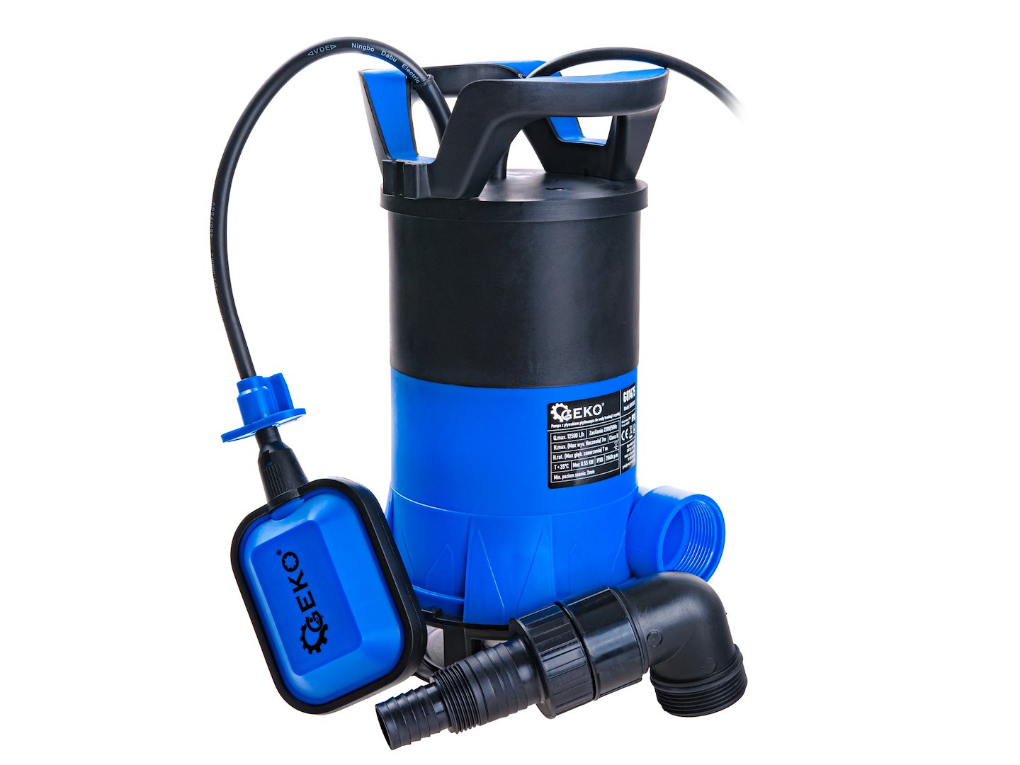 Pompa submersibila 3 in 1 cu plutitor, 550 W, 12500 l / h, Geko G81475