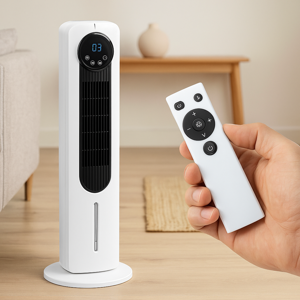 Ventilator tip turn cu apa, ionizare, telecomanda, Lean 26666