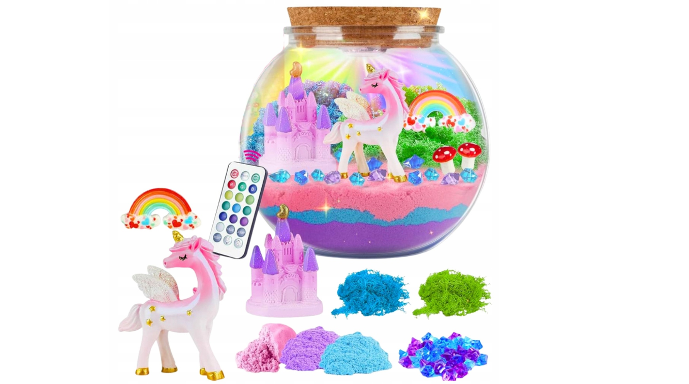 Kit creativ terariu cu unicorn, LED, Lean 27390