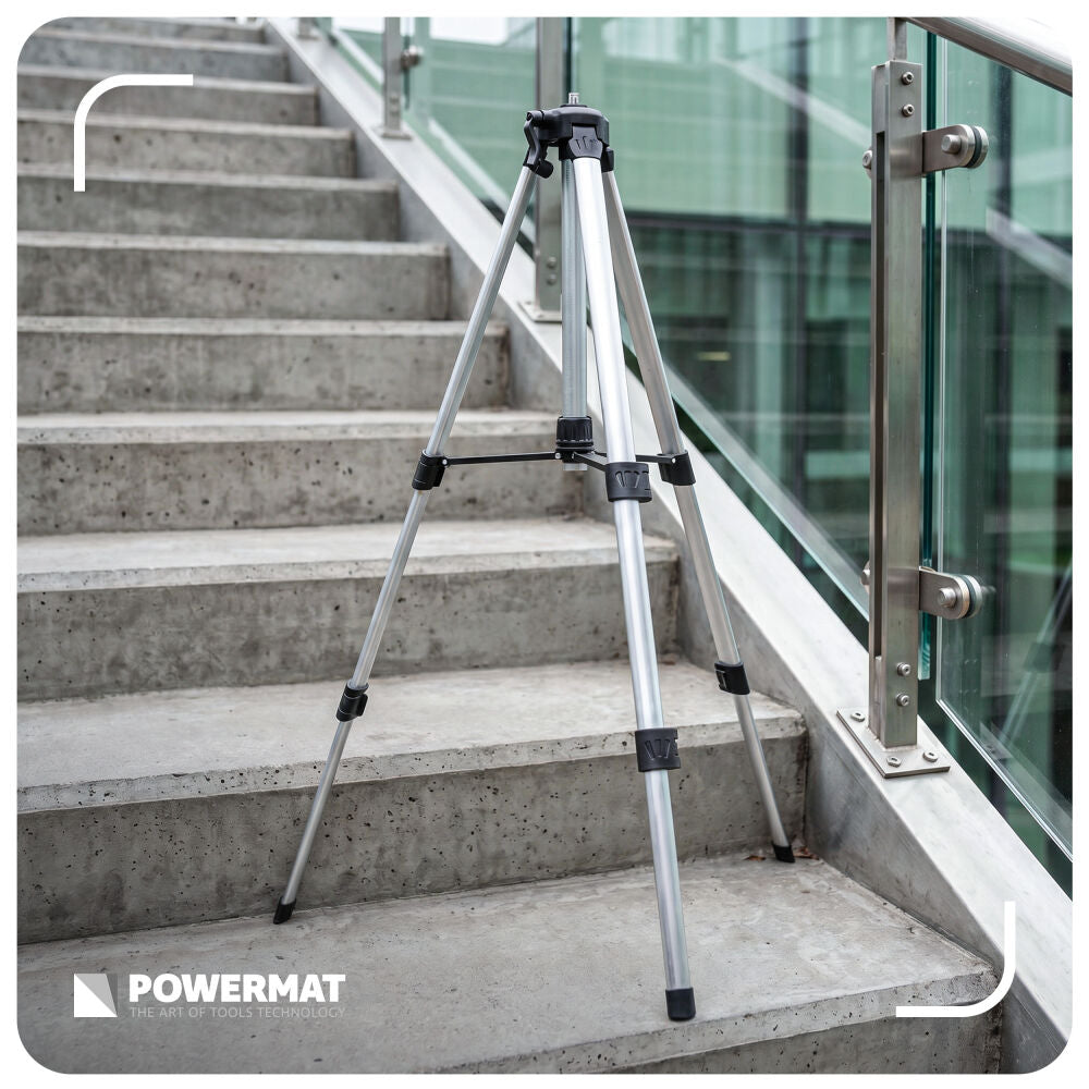 Trepied pentru nivela laser PM-SPLK-1.5M, 52–150 cm, Powermat PM1586