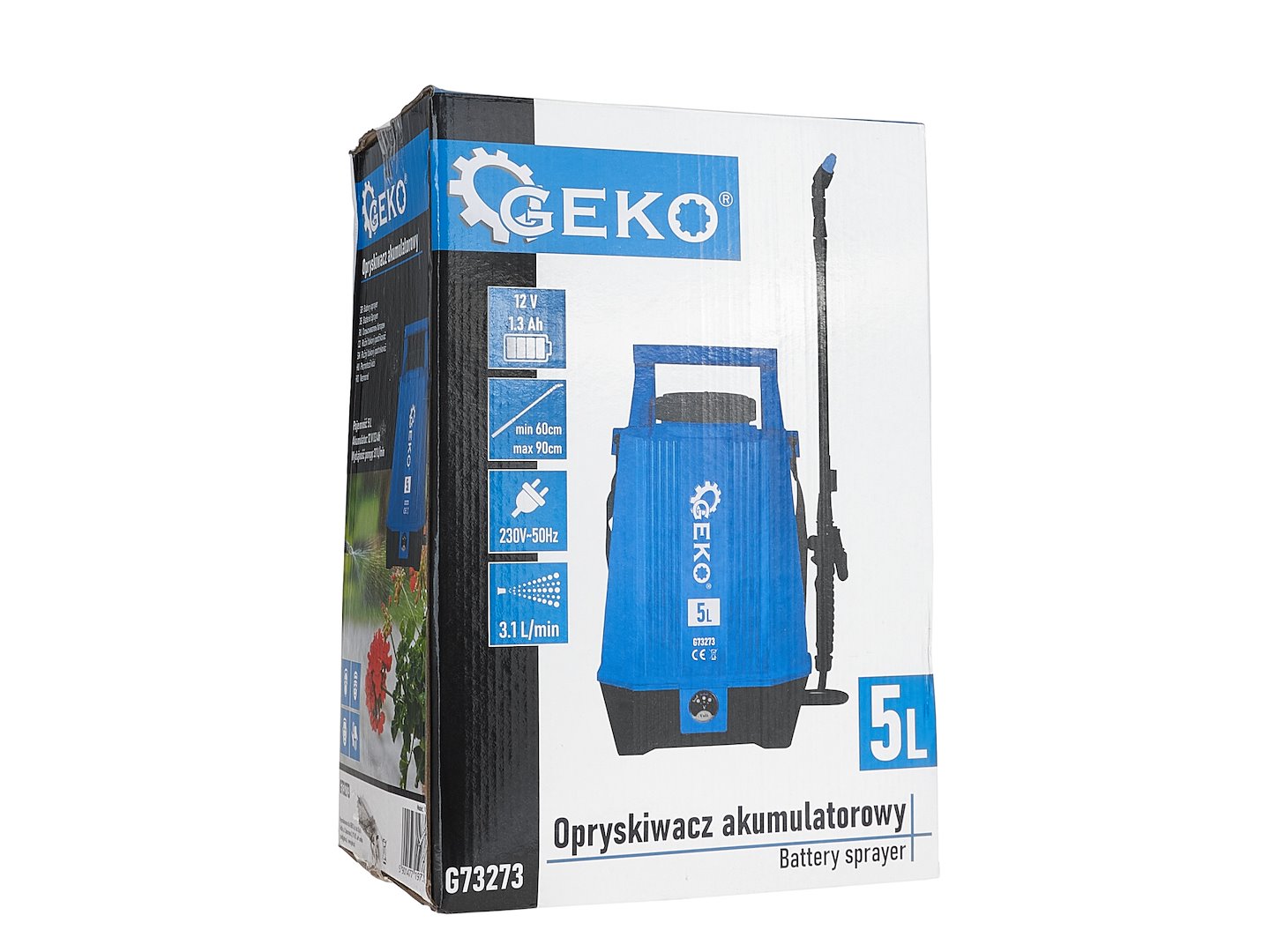 Pulverizator electric cu acumulator, capacitate 5 l, Geko G73273