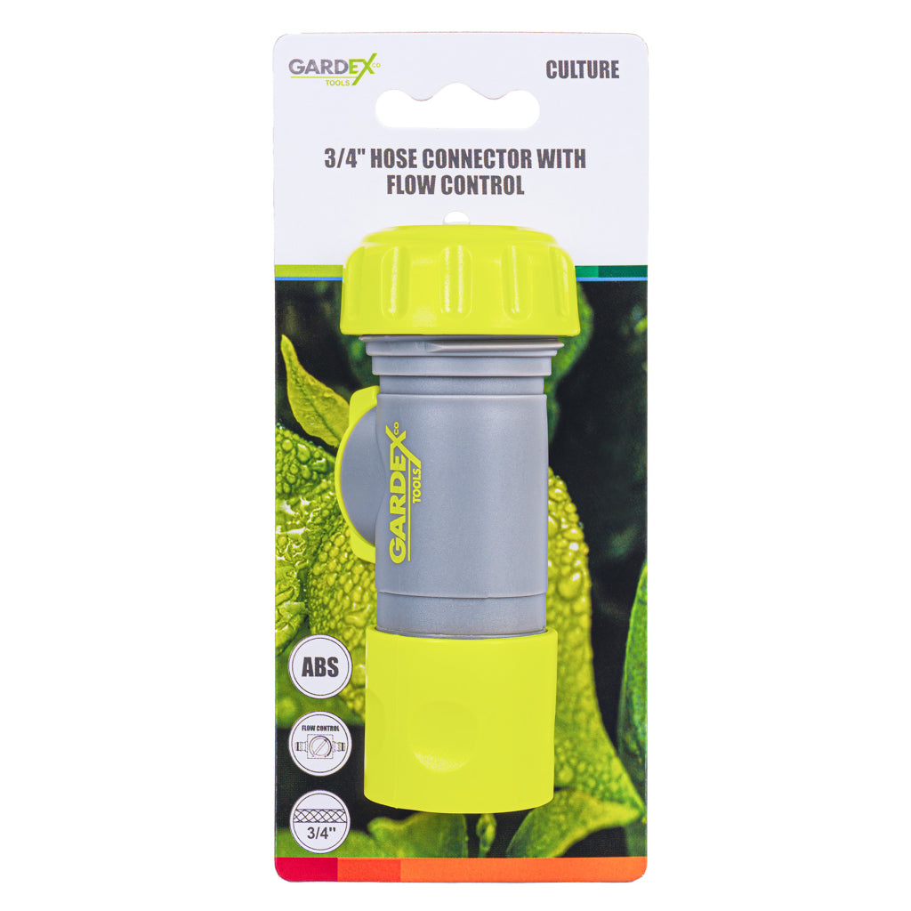 Mufa conectoare furtun ¾" cu control al debitului Culture, Gardex 404314