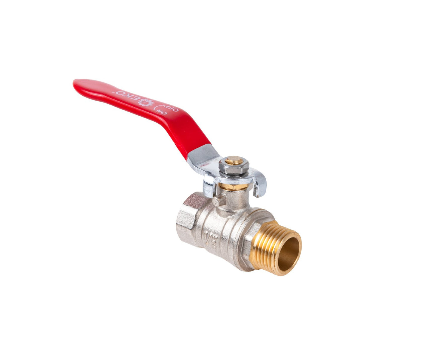 Robinet cu bila 1/2" WZ DN15 cu garnitura de etansare, Geko G70220