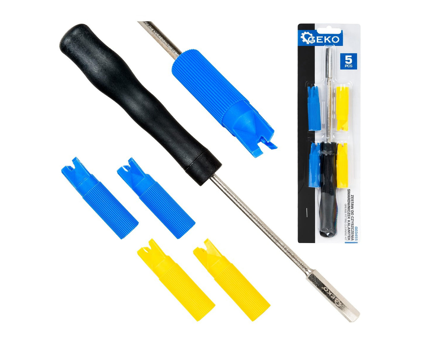 Kit pentru curatarea niplurilor de ungere, Geko G03455
