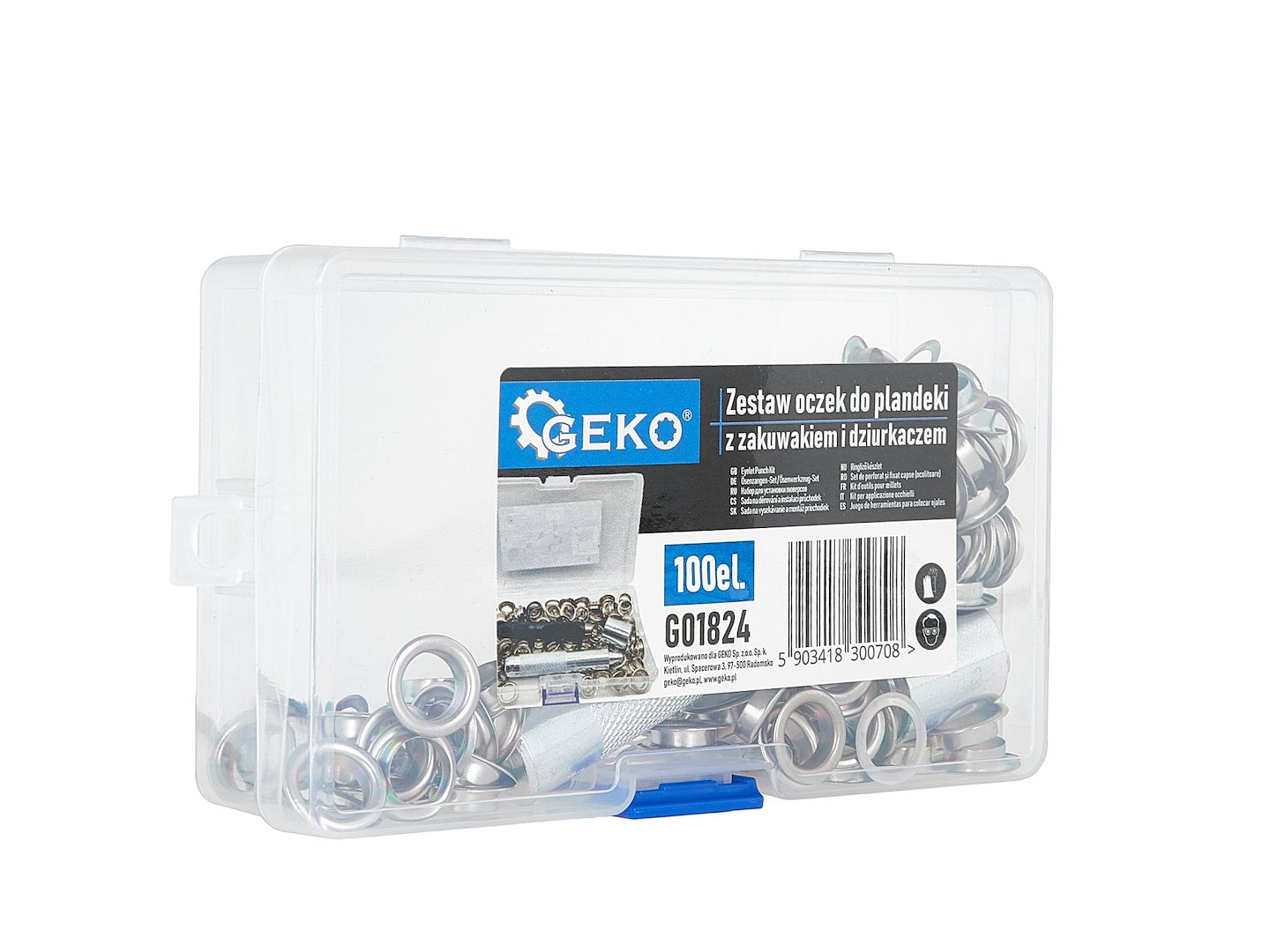 Set capse pentru prelate, 100 bucati, Geko G01824