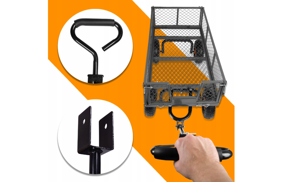 Carucior de gradina Sunwaal, capacitate maxima 400 kg, 100 l, MalTec 112819