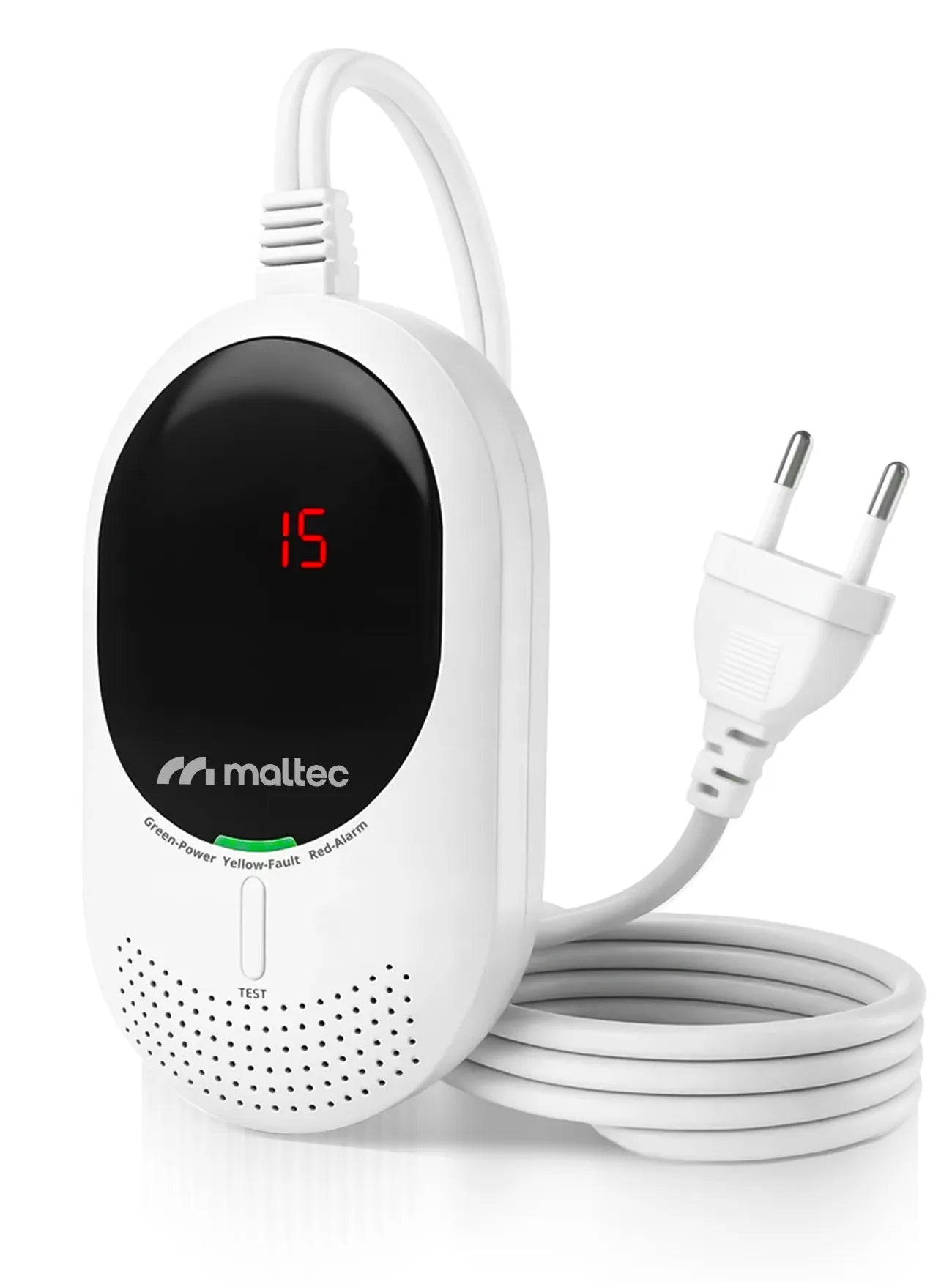 Detector 2 in 1 pentru CO2 si GPL SafeSensor5000, afisaj LCD, MalTec 113563