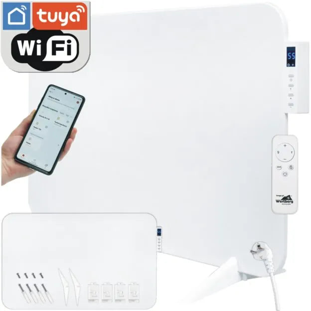 Panou de incalzire cu infrarosu Wertberg IR 5.50, control Wi-Fi si telecomanda, 450 W, Harder HD1019