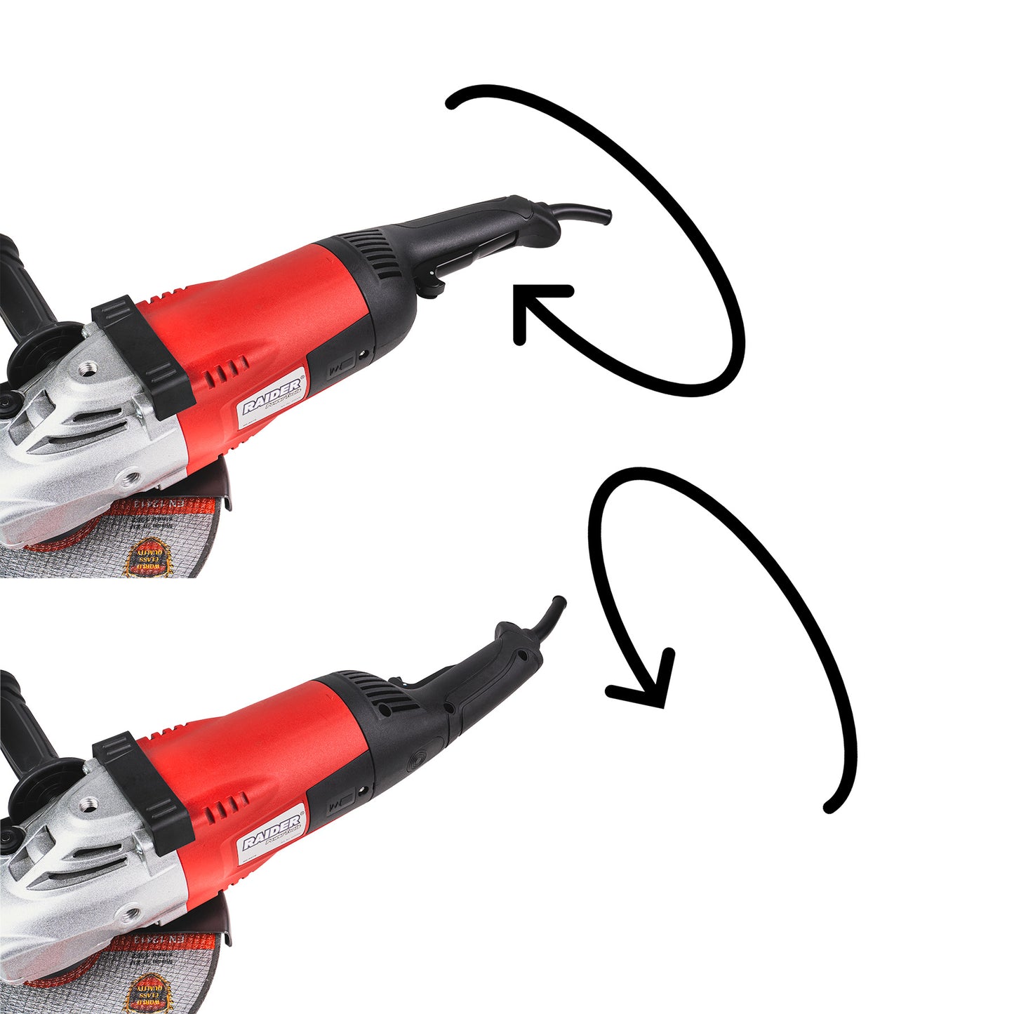 Polizor unghiular soft start RD-AG78, 230 mm, 2400 W, Raider 020206