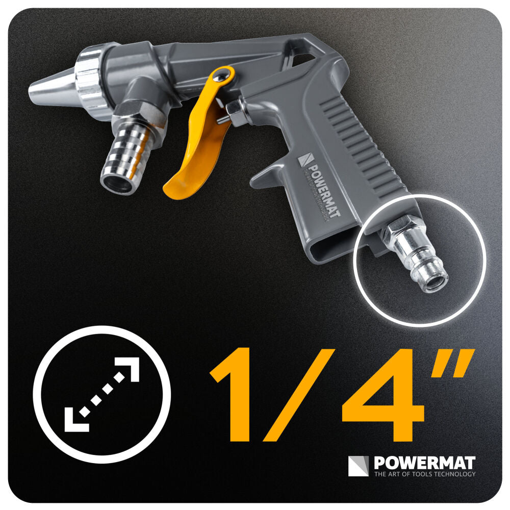 Pistol de sablare cu furtun PM-PDPI-2T, 1 m, Powermat PM1552