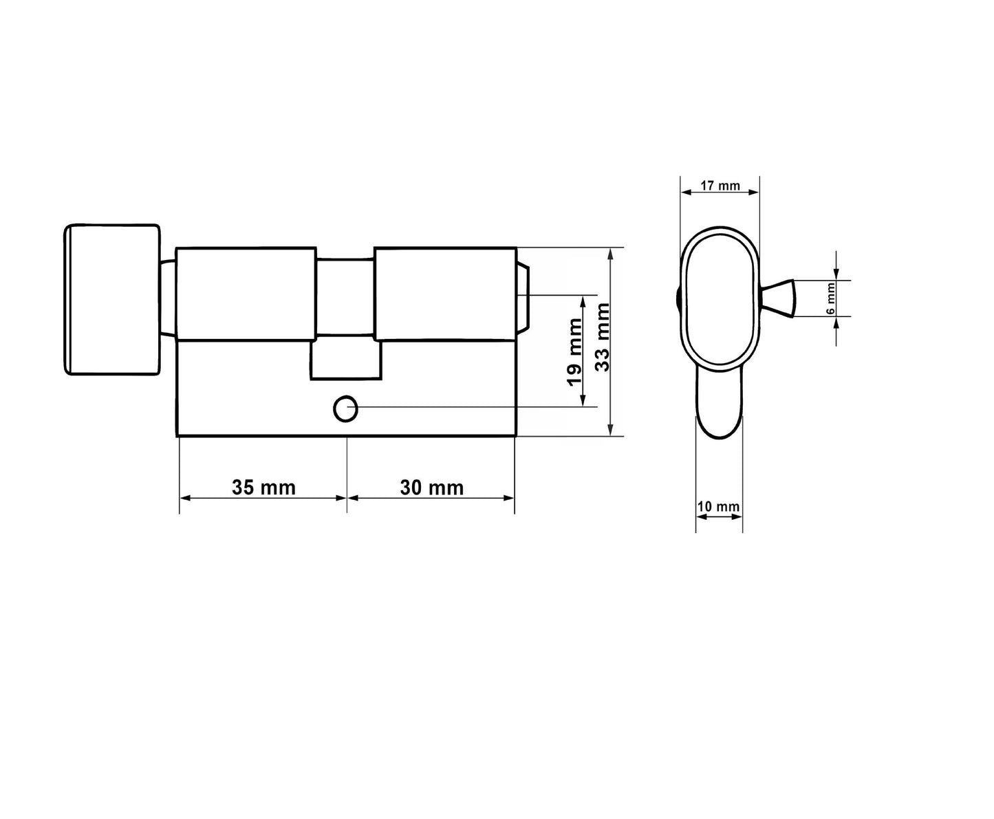Butuc aluminiu, 30/35g, Keltin K02637