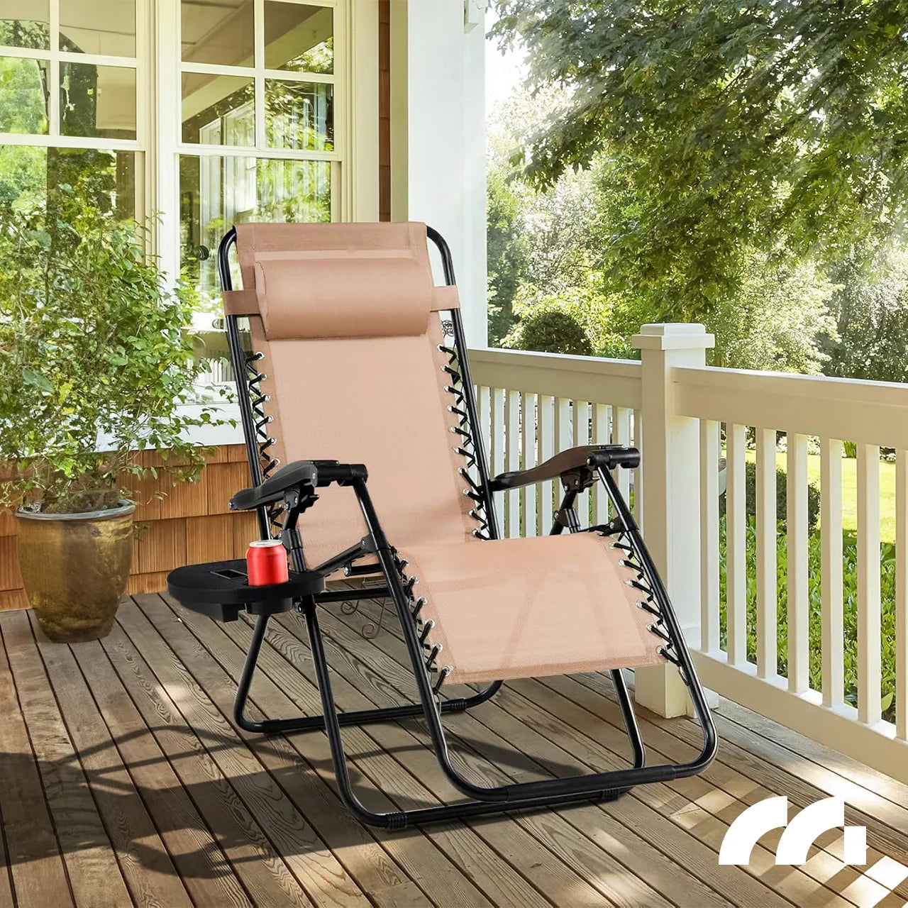 Sezlong pliabil de gradina, 110x67x88cm, capacitate maxima 150 kg, MalTec 112656