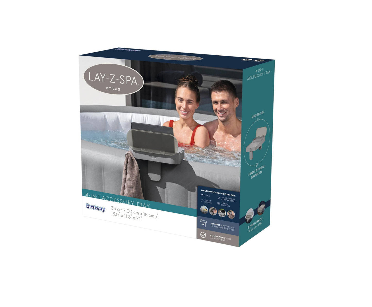 Suport pentru piscina pentru pahare / tableta / farfuri 4 in 1 Lay-Z-Spa, Bestway 29407