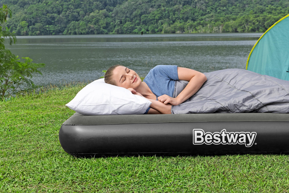 Saltea gonflabila Tritech Twin, 188x99x25 cm, gri, Bestway 21153