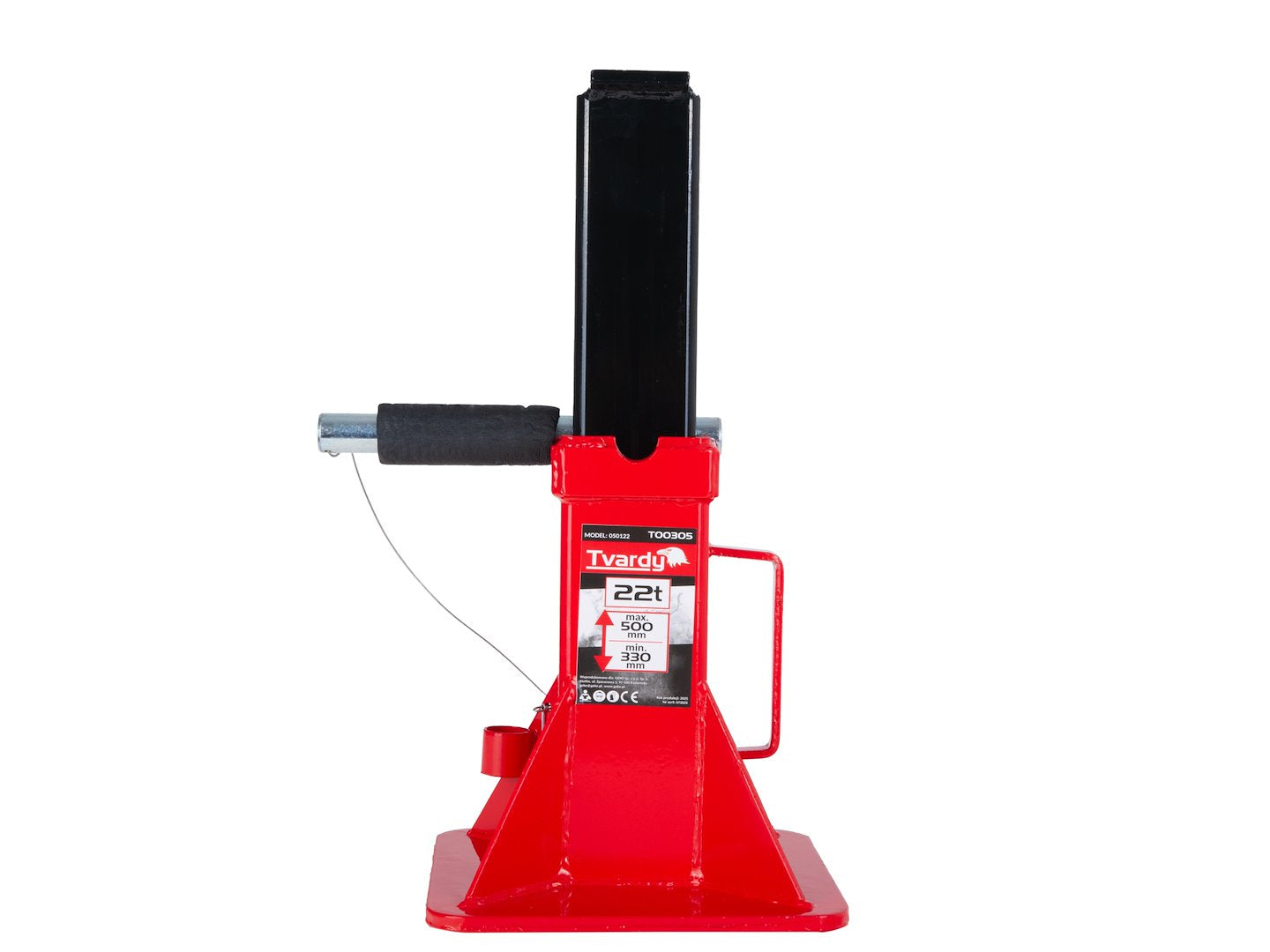 Suport ranforsat cu blocare, 22 T, 330-500 mm, Tvardy T00305