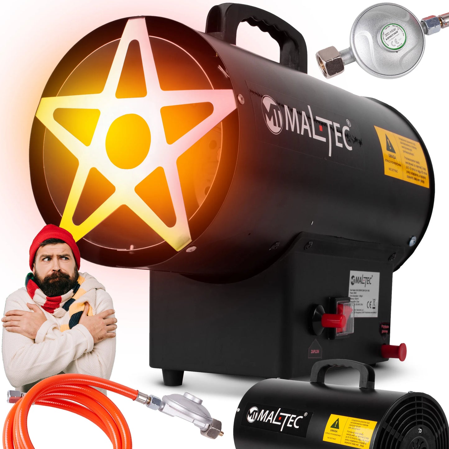Incalzitor industrial pe gaz GAZ-2500Wt, 25 kW, MalTec 113480