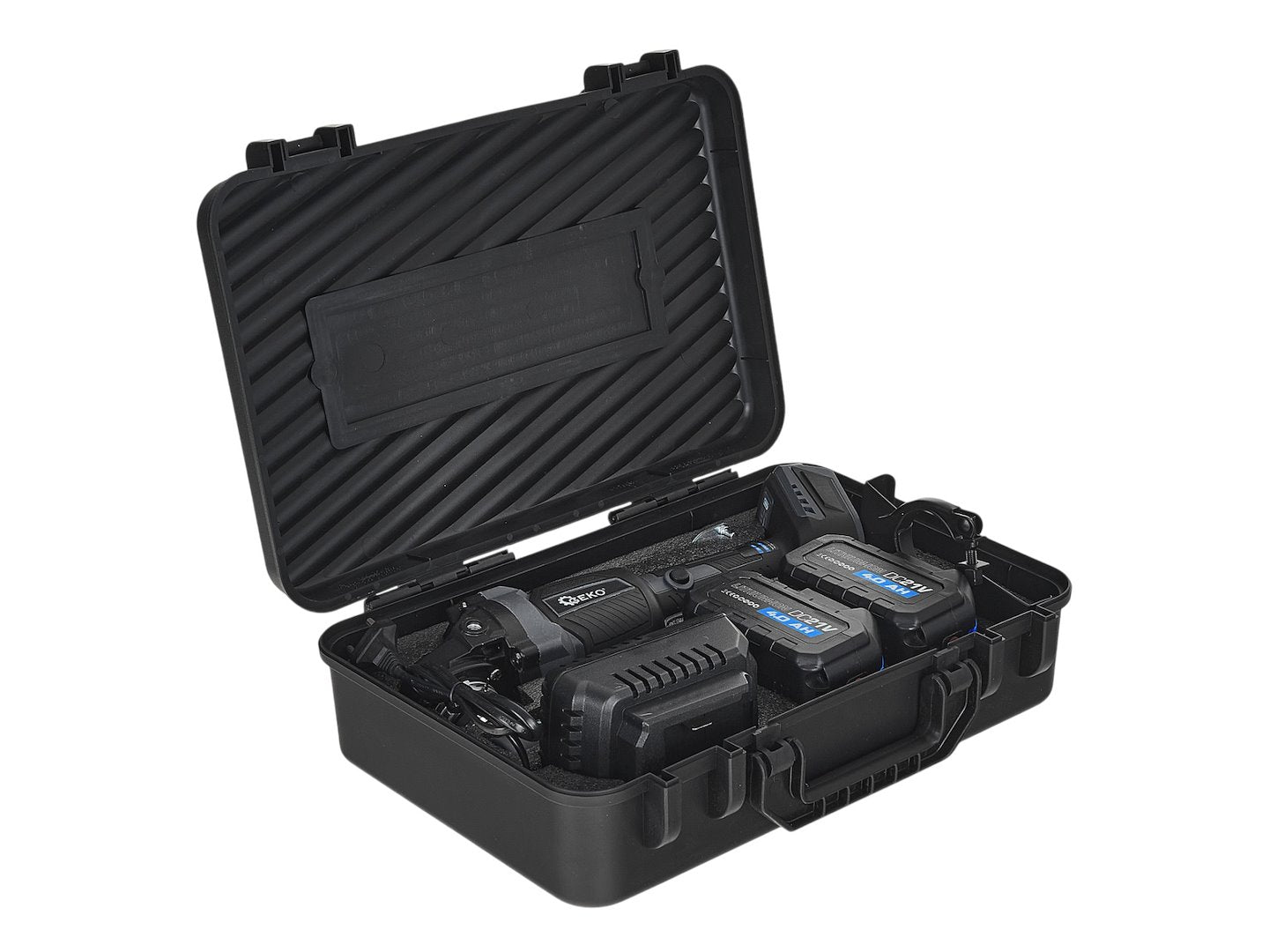 Polizor unghiular cu acumulator, 125 mm, 2x4.0 Ah 21 V, 950 W, Geko G80680