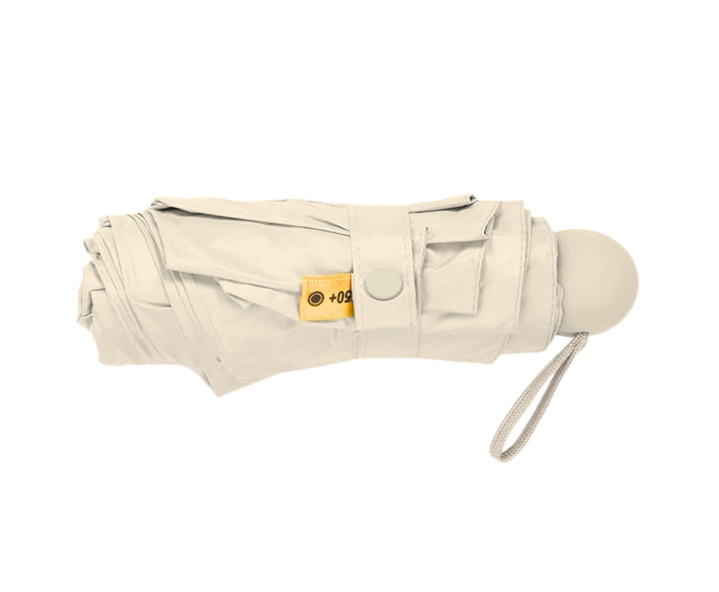 Umbrela pliabila cu protectie UV UPF 50+, 90 cm, husa bej, Lean 27698