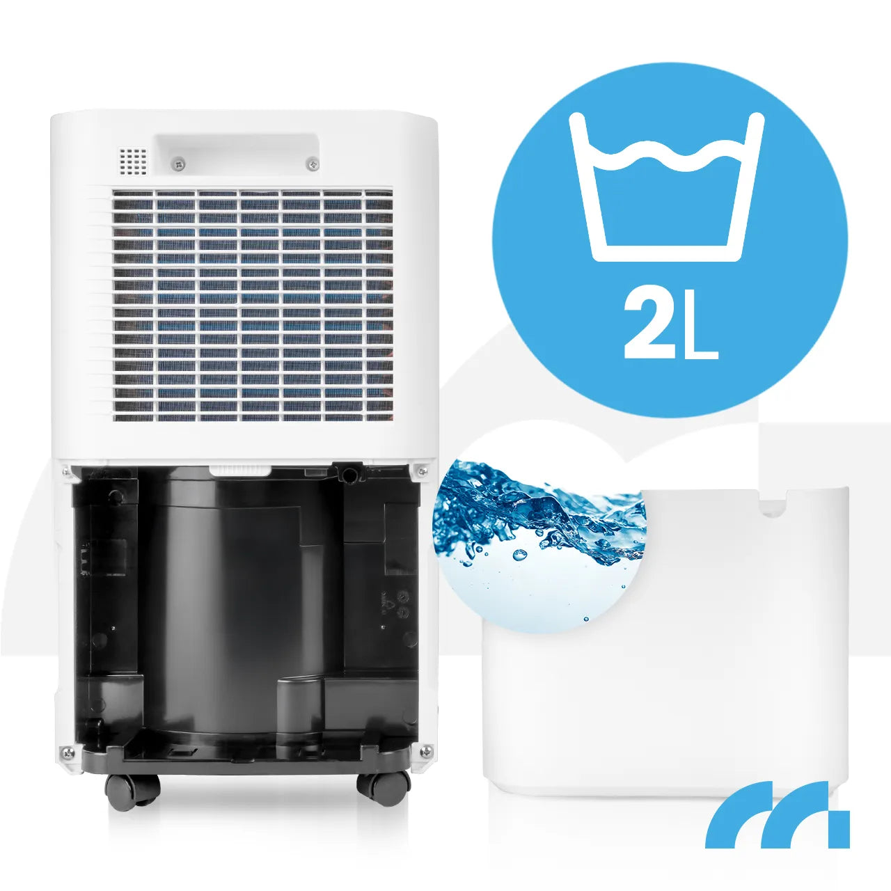 Dezumidificator cu temporizator si Wi-Fi DH-12300, capacitate rezervor 2 l, 200 W, MalTec 113398