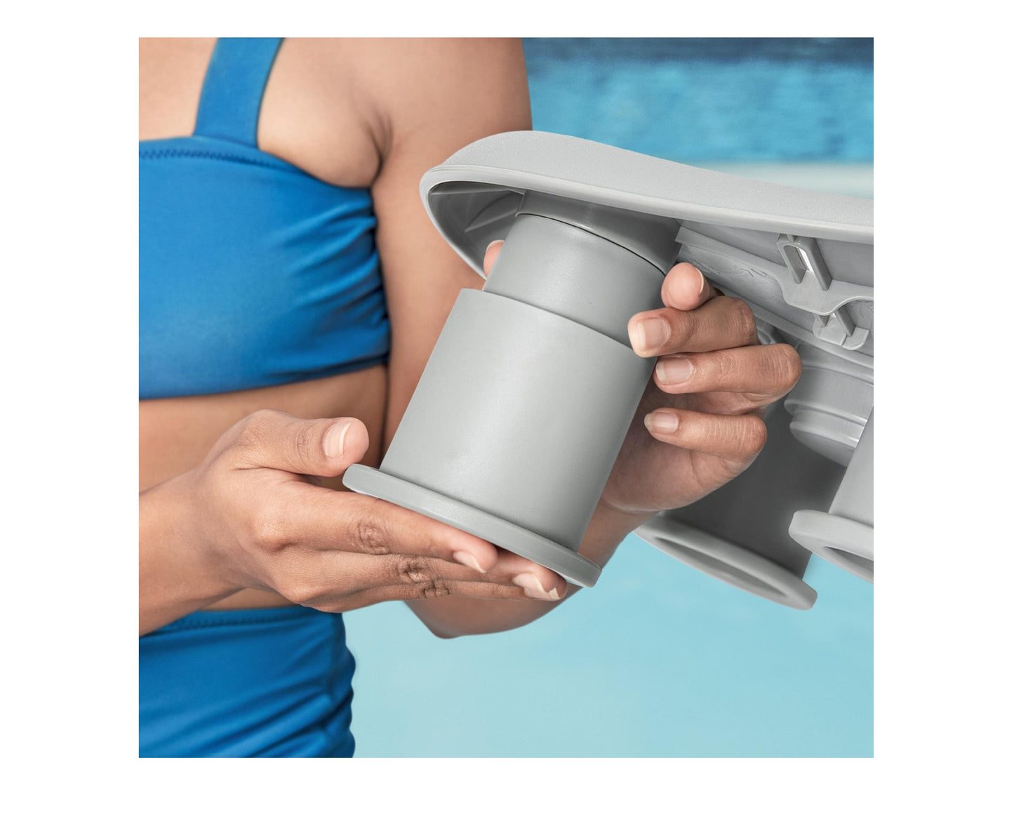 Scaun pentru jacuzzi cu picioare reglabile Lay-Z-Spa, 40.8 x 31.5 x 20 cm, Bestway 21228