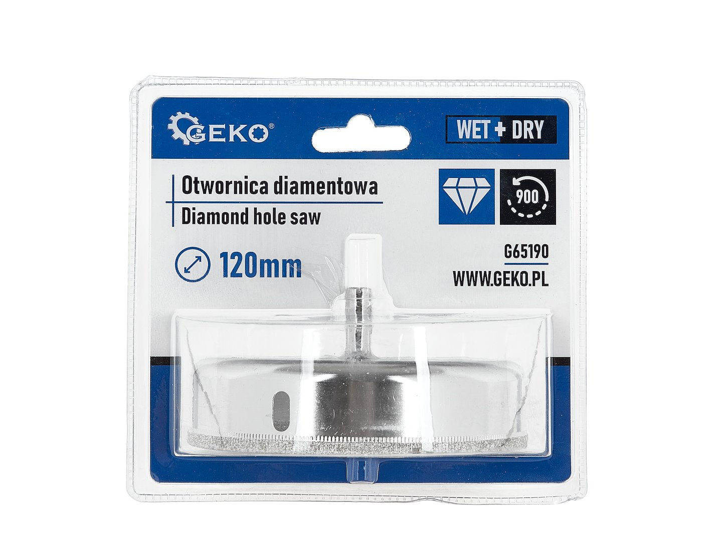 Carota diamantata pentru gresie, 120 mm, Geko G65190