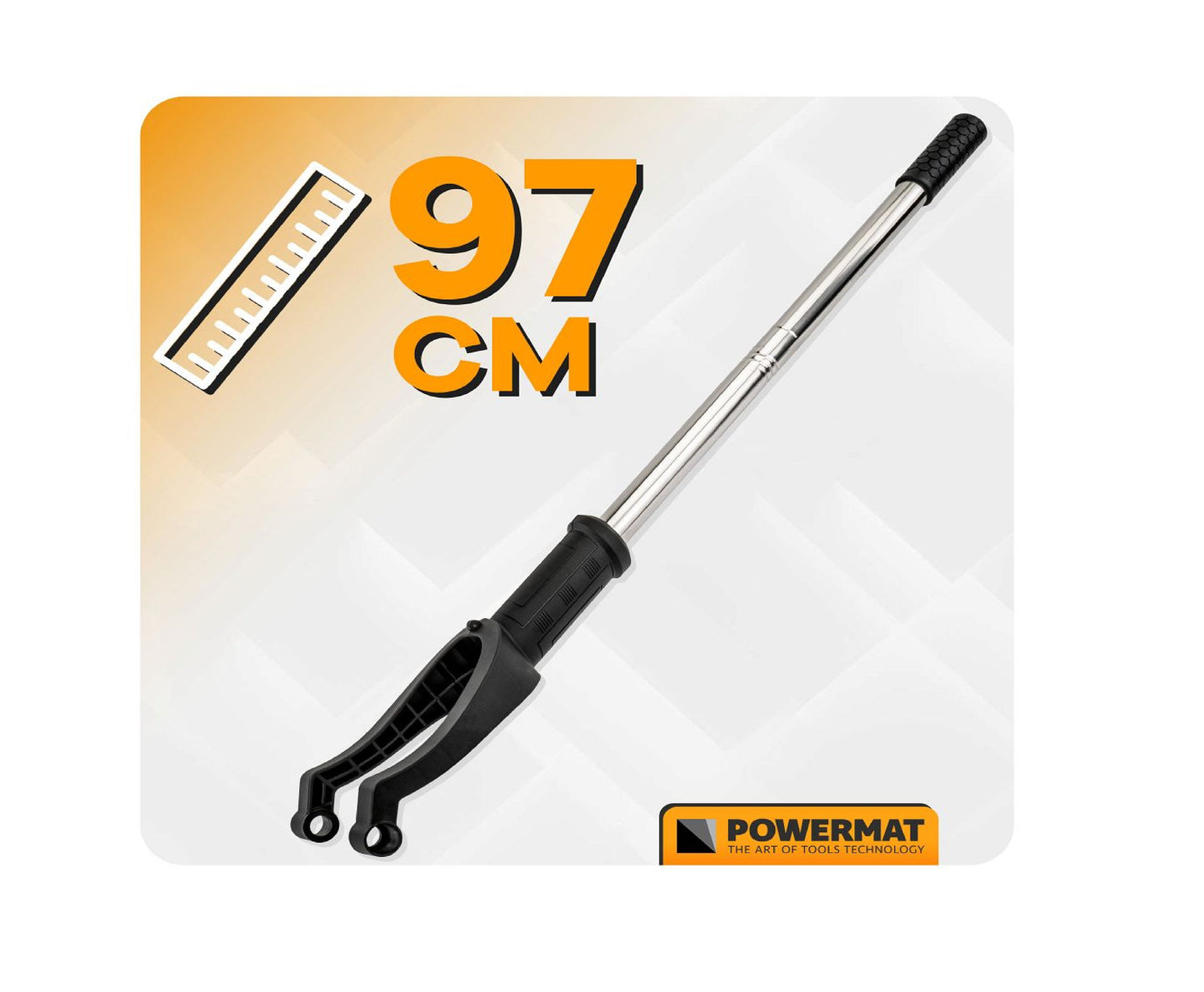 Maner telescopic pentru slefuitor de beton, 97 cm, Powermat PM-SDB-2450M-UT