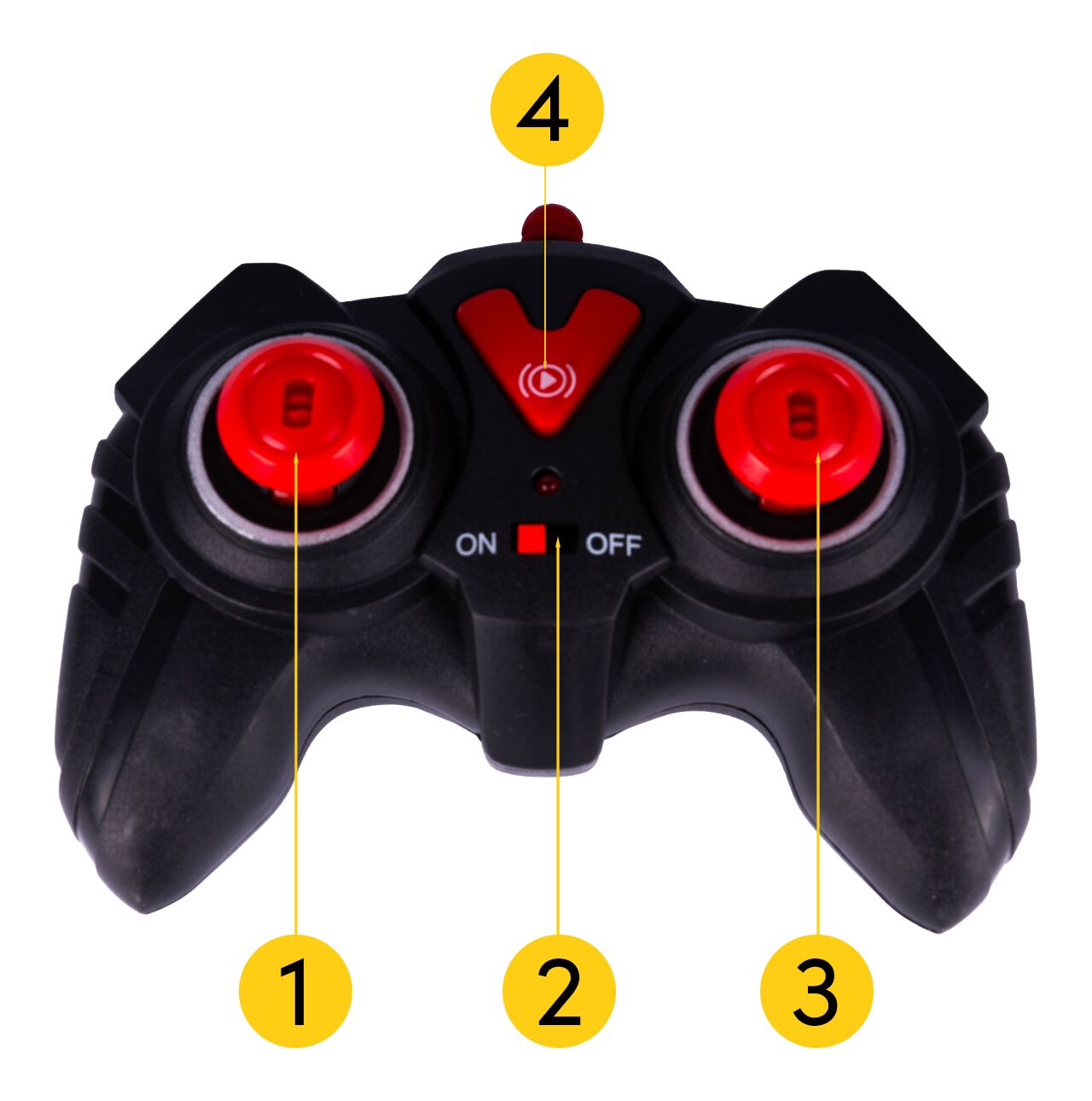 Masinuta Twister 360 LED cu telecomanda, MalPlay 111676