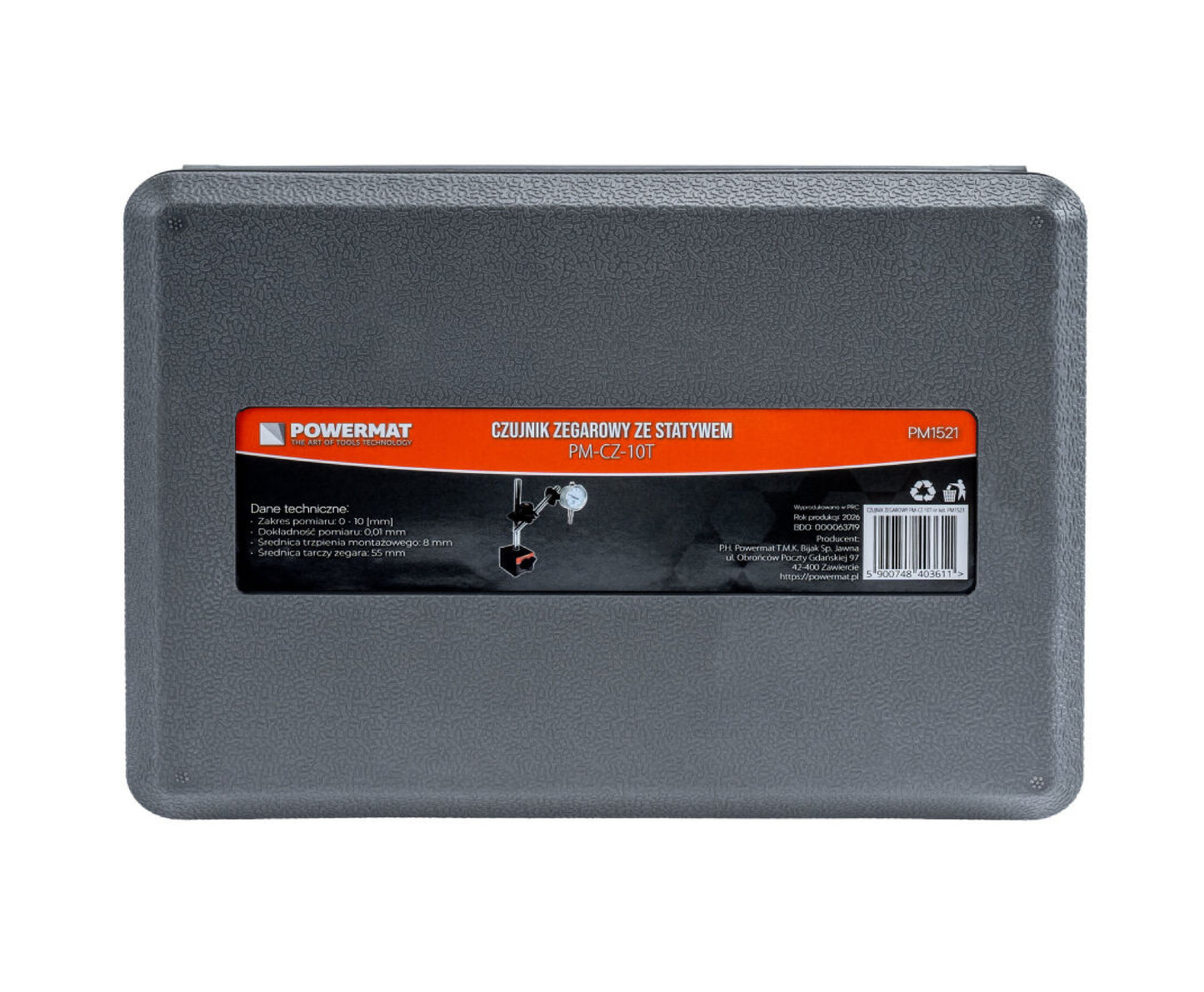 Set ceas comparator cu suport magnetic PM-CZ-10T, 0-10 mm, Powermat PM1521