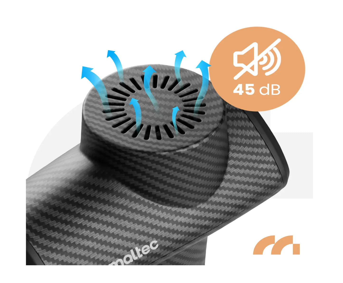 Pistol de masaj cu 10 capete interschimbabile, afisaj LCD, 20 viteze, MalTec 113858