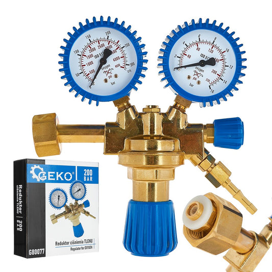 Reductor de presiune Oxigen, 200 bar, Geko G80077