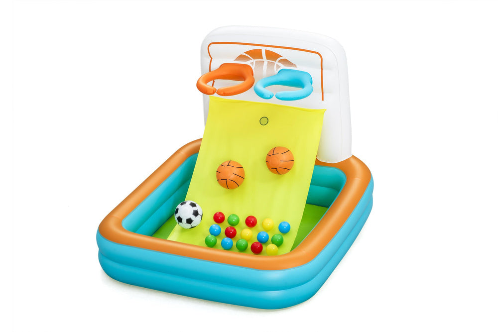Spatiu de joaca gonflabil Kick n' Swish 3 in 1, 120 x 107 x 84 cm, Bestway 21187