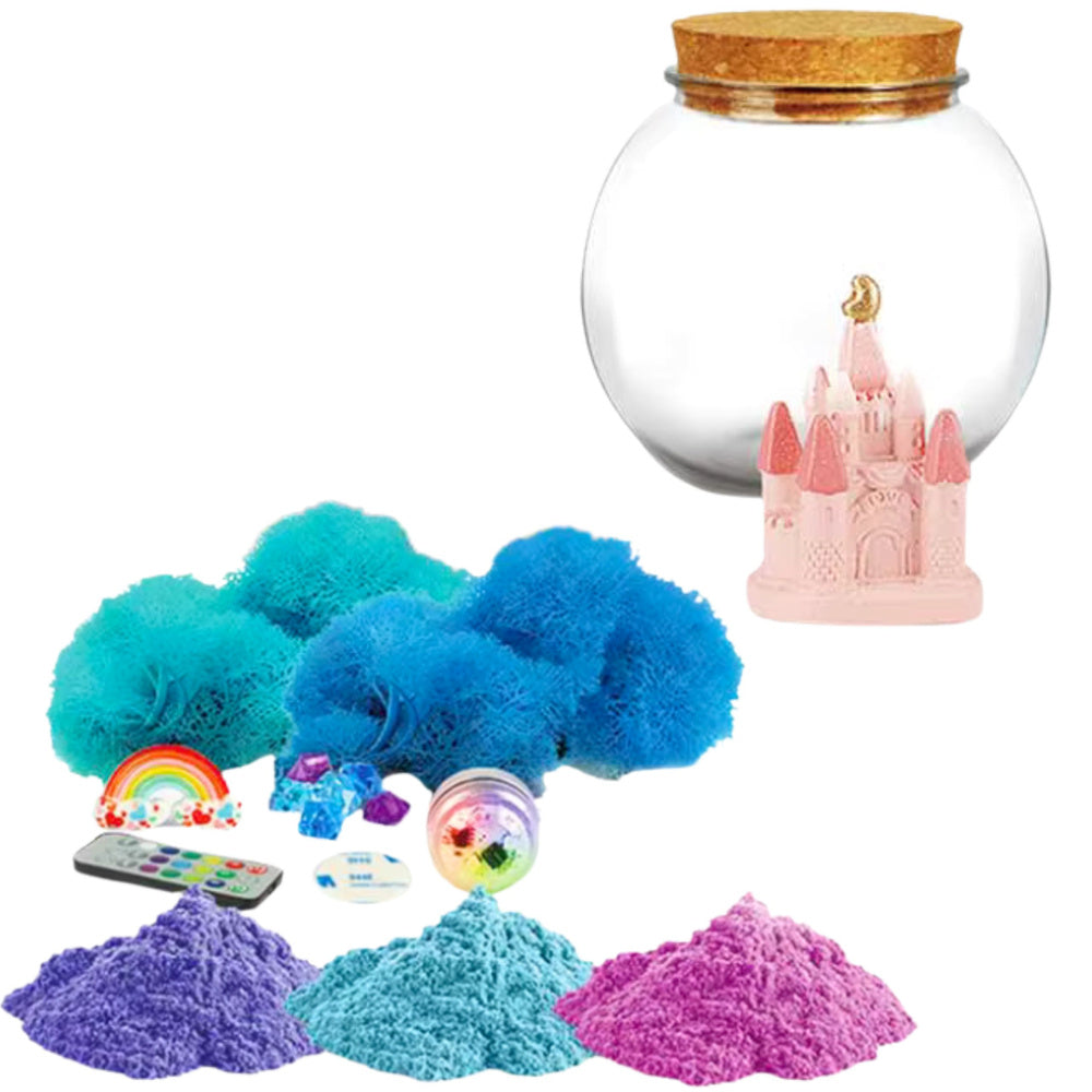 Kit creativ pentru terariu cu lampa LED, unicorn si telecomanda, Lean 27393