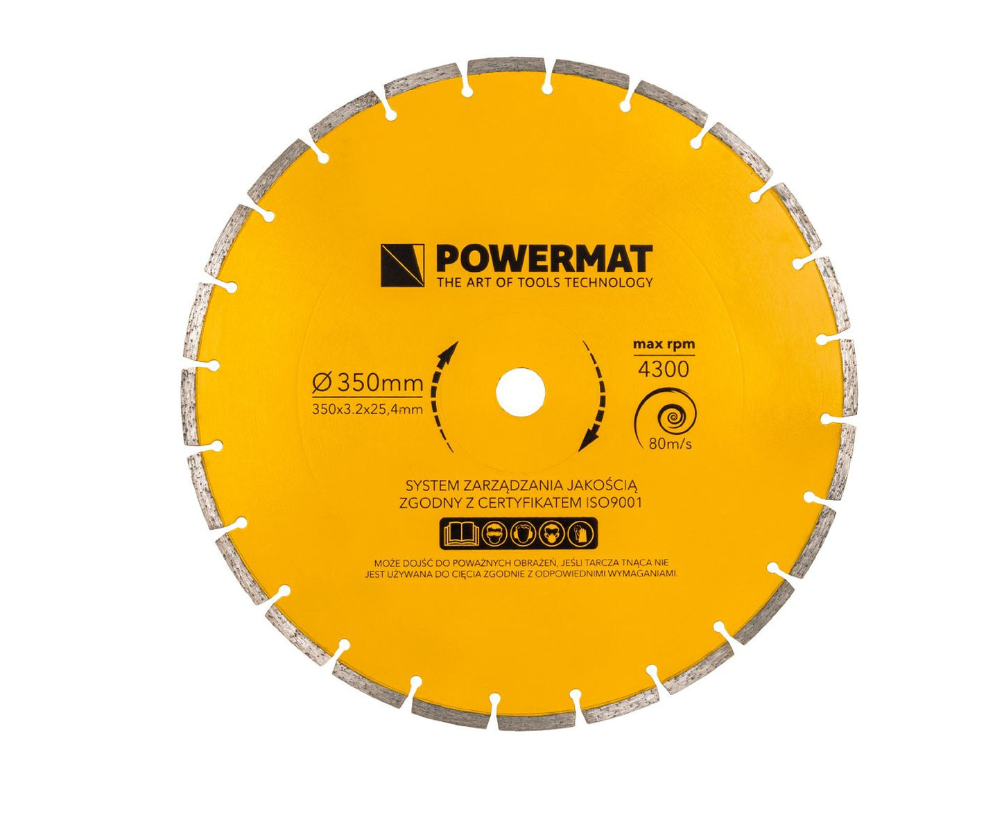 Fierastrau circular cu masa pentru beton si piatra PM-PDB-3000M, 3000 W, 350 mm, Powermat PM1415