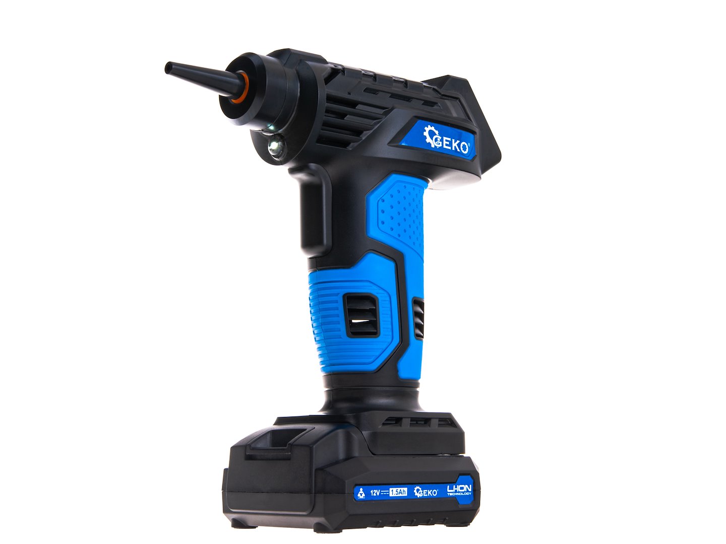 Compresor auto fara fir, 12 V, afisaj LCD, 0.2-10.3 bar, Geko G80649