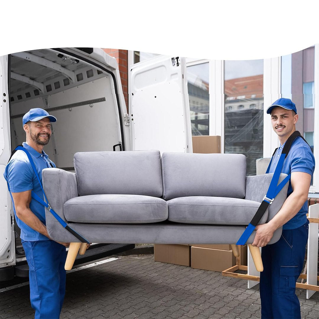 Set chingi pentru transport mobilier, 2.9 m x 50 mm, capacitate maxima 270 kg, 4 bucati, Geko G29795