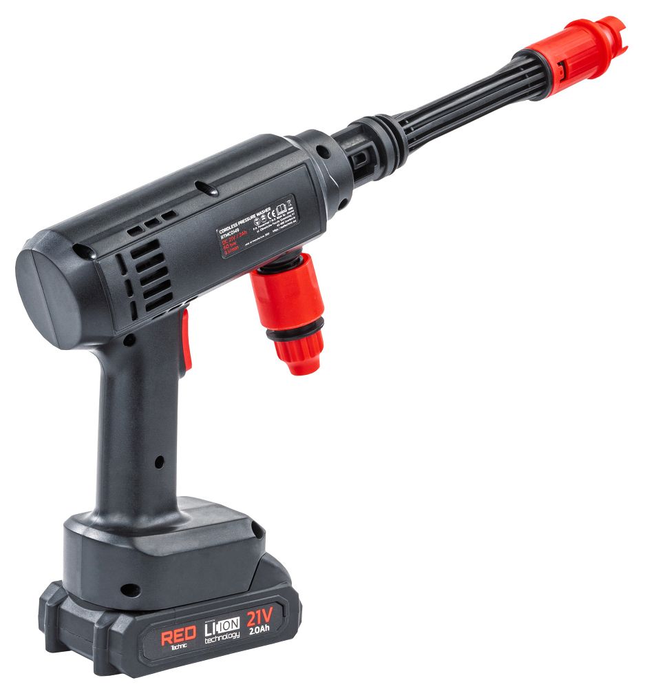 Aparat de spalat cu presiune cu acumulator, 60 bar, Red Technic RTMC0149